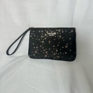 Kate Spade Black Starry Clutch Wristlet